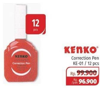 Promo Harga KENKO Correction Pen KE 01 12 pcs - Lotte Grosir