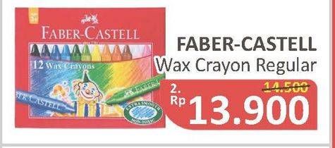Promo Harga FABER-CASTELL Wax Crayon Regular  - Alfamidi