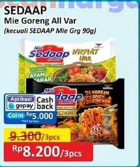 Promo Harga Sedaap Mie Goreng Kecuali Original 90 gr - Alfamart