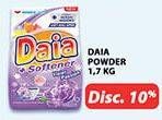 Promo Harga Daia Deterjen Bubuk + Softener Violet 1700 gr - Hypermart