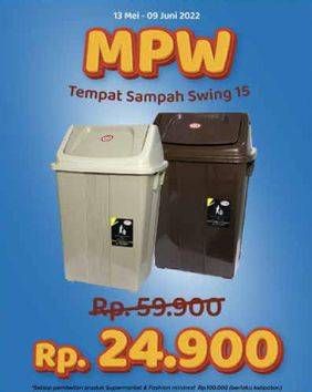 Promo Harga MPW Tempat Sampah Swing 18000 ml - Yogya
