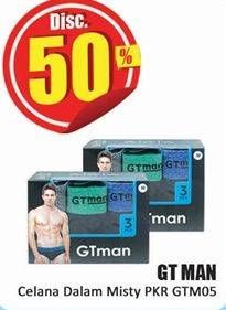 Promo Harga Gt Man Celana Dalam Pria GTM05 3 pcs - Hari Hari