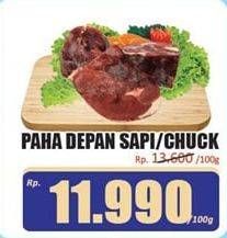 Promo Harga Daging Chuck Tender per 100 gr - Hari Hari