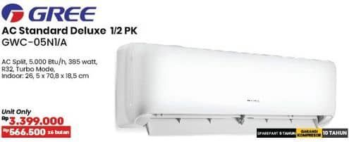 Promo Harga Gree GWC-05N1/A AC 1/2 PK  - COURTS