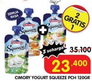 Promo Harga Cimory Squeeze Yogurt All Variants 120 gr - Superindo