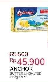 Promo Harga Anchor Butter Unsalted 227 gr - Indomaret