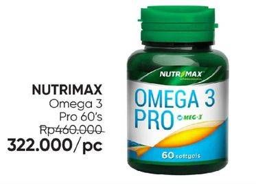 Promo Harga Nutrimax Omega 3 Pro 60 pcs - Guardian