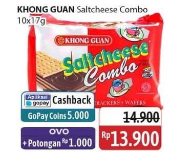Promo Harga Khong Guan Saltcheese Combo per 10 pcs 17 gr - Alfamidi