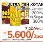 Promo Harga ULTRA Teh Kotak Jasmine, Lemon, Less Sugar 200 ml - Alfamidi