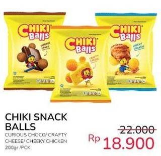 Promo Harga Chiki Balls Chicken Snack Cheeky Chicken, Coklat, Crafty Cheese 200 gr - Indomaret