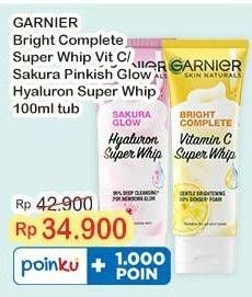 Promo Harga Garnier Bright Complete/Sakura Glow Whip Foam  - Indomaret