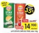 Promo Harga Lays Stax Snack Potato Chips All Variants 70 gr - Superindo
