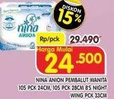 Promo Harga Bagus Nina Anion 24cm, 28cm, 33cm 10 pcs - Superindo