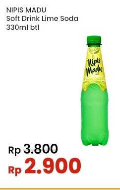 Promo Harga Nipis Madu Lime Soda 330 ml - Indomaret