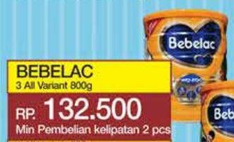 Promo Harga Bebelac 3 Susu Pertumbuhan All Variants 800 gr - Yogya