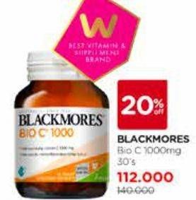 Promo Harga BLACKMORES Bio C 1000mg 30 pcs - Watsons