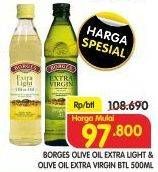Promo Harga Borges Olive Oil Extra Light, Extra Virgin 500 ml - Superindo
