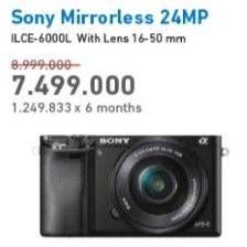 Promo Harga SONY ILCE-6000L Mirrorless Camera  - Electronic City