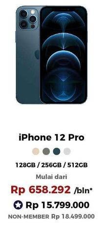 Promo Harga APPLE iPhone 12 Pro 128 GB, 256 GB, 512 GB 1 pcs - Erafone