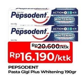 Promo Harga Pepsodent Pasta Gigi Action 123 Whitening 190 gr - TIP TOP