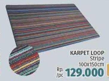 Promo Harga Karpet Loop Stripe  - LotteMart