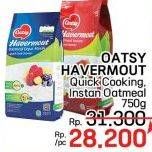 Promo Harga Oatsy Havermout Quick Cooking, Instant Oatmeal 750 gr - LotteMart