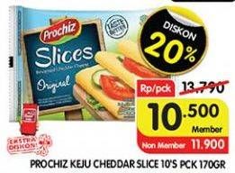 Promo Harga Prochiz Slices Original 170 gr - Superindo