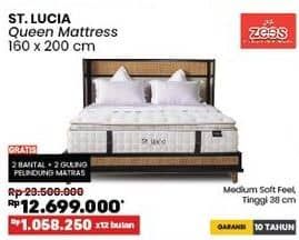 Promo Harga Zees St Lucia Queen Matress 160 X 200 Cm  - COURTS