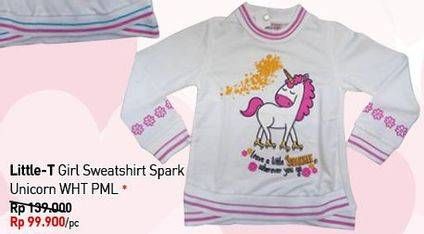 Promo Harga LITTLE-T Girl Sweatshirt  - Carrefour