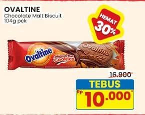 Promo Harga Ovaltine Chocolate Malt Cookies 104 gr - Indomaret