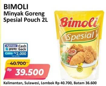 Promo Harga Bimoli Minyak Goreng Spesial 2000 ml - Alfamart