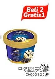 Promo Harga Aice Ice Cream Cookies, Durian, Classic Choco 85 gr - Indomaret