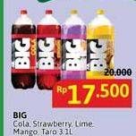 Promo Harga Aje Big Cola Minuman Soda Cola, Strawberry, Lime, Mango 3100 ml - Alfamidi