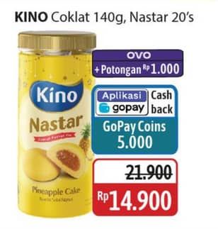 Promo Harga Kino Nastar Chocolate, Nanas 140 gr - Alfamidi