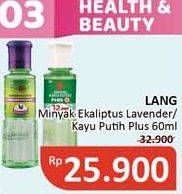 Promo Harga CAP LANG Minyak Ekaliptus Aromatherapy Lavender, Original 60 ml - Alfamidi