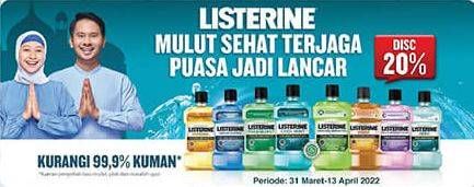 Promo Harga LISTERINE Mouthwash Antiseptic All Variants 250 ml - Hypermart
