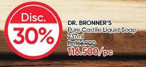 Promo Harga DR BRONNERS Pure Castile Soap 237 ml - Guardian
