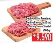 Promo Harga Daging Giling Premium.Rawon/Iga Sapi/Semur Special  - Hypermart