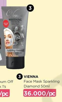 Promo Harga VIENNA Face Mask Whitening Sparkling Diamond 50 ml - Watsons