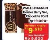 Promo Harga WALLS Magnum Double Berry, Double Choco 95 ml - Hypermart