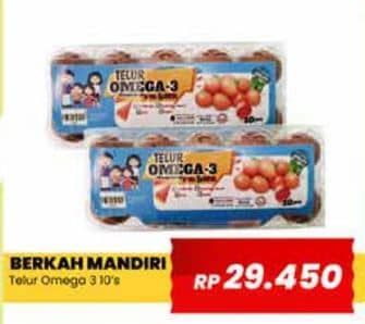 Promo Harga Berkah Mandiri Mandiri Telur Omega 3 10 pcs - Yogya