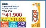 Promo Harga CDR Suplemen Makanan Jeruk 10 pcs - Indomaret