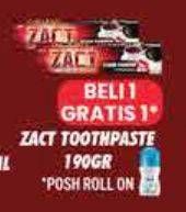 Promo Harga Zact Pasta Gigi untuk Penyuka Teh dan Kopi 190 gr - Hypermart