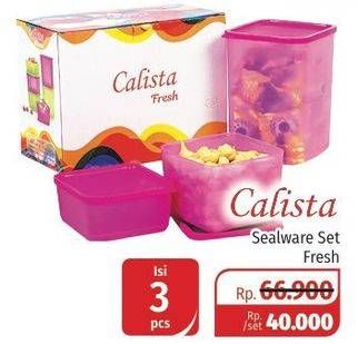 Promo Harga CALISTA Sealware Fresh 3 pcs - Lotte Grosir