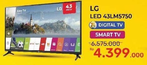 Promo Harga LG 43LM5750PTC Smart TV AI Thinq  - Yogya