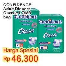 Promo Harga Confidence Adult Diapers Classic M8, L7  - Indomaret