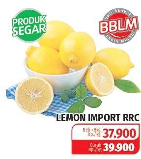 Promo Harga Lemon Import RRC per 1000 gr - Lotte Grosir