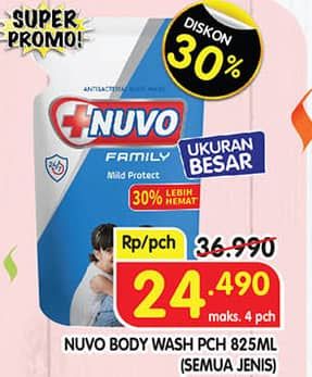 Promo Harga Nuvo Body Wash All Variants 825 ml - Superindo