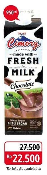 Promo Harga CIMORY Fresh Milk Chocolate 950 ml - Alfamidi
