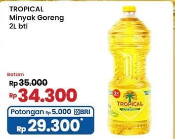 Promo Harga Tropical Minyak Goreng 2000 ml - Indomaret